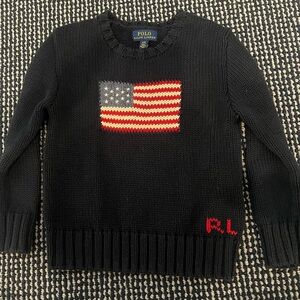 Polo Ralph Lauren American flag kids sweater 4T